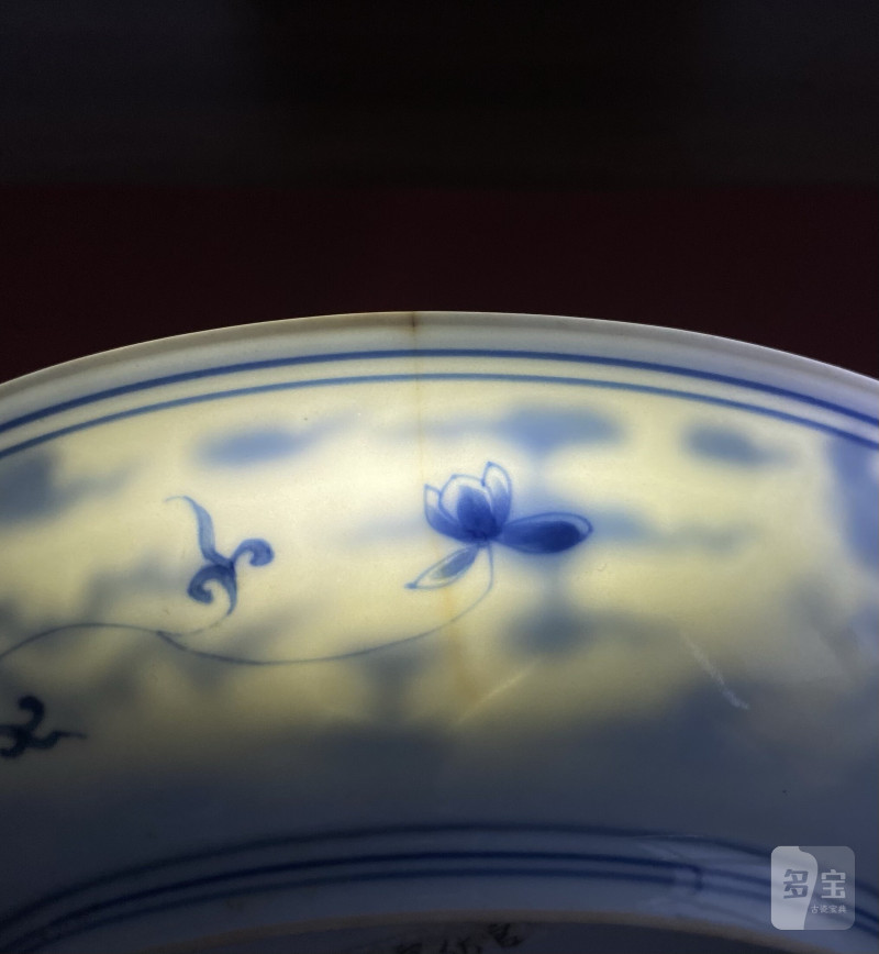 清康熙 青花云凤纹盘 - 图16